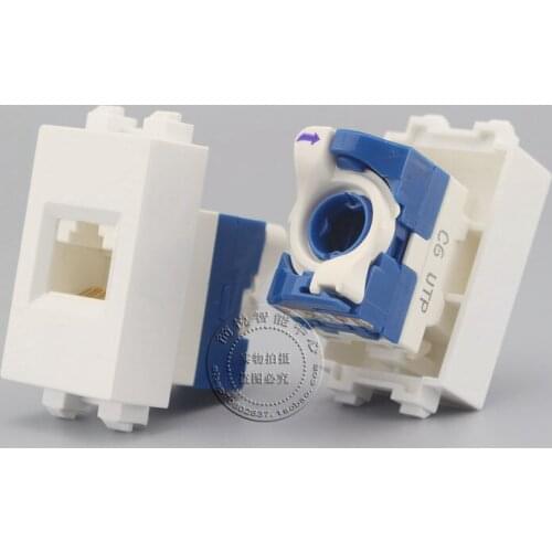 128 Type Rotation Type Gigabit CAT6 Ethernet Cable RJ45 Adapter Network Module