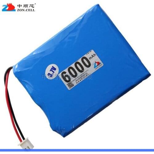 In the 6000mAh 505575*2 3.7V mobile power charging treasure polymer lithium battery 515573*2 Rechargeable Li-ion Cell