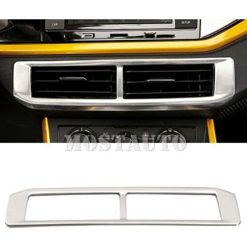 For Volkswagen Polo Mk6 2018-2020 Interior Middle Air Vent Outlet Cover Trim 1pcs Car Accessories Interior Car Decor Car Trim