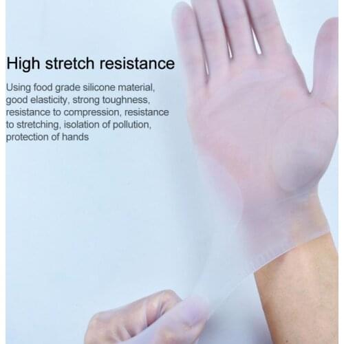 Heavy Duty Soft Silicone Kitchen Bathroom Dish Washing Motorcycle Street Gear 2pc Gloves Reusable Cleaning Gloves