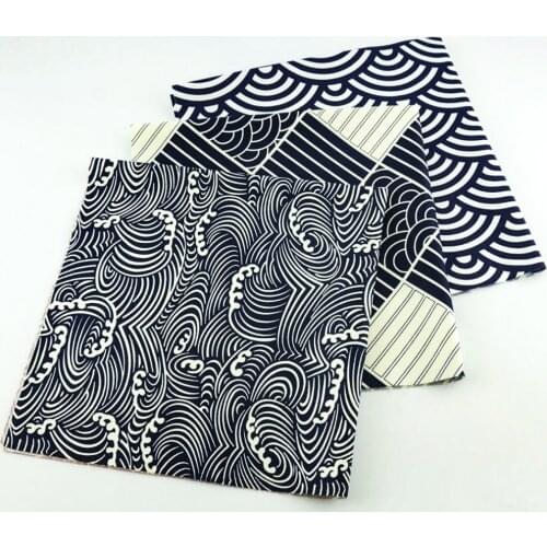 40x50cm White and Dark Blue Color Cotton Fabric Printed Auspicious Clouds Twill Patchwork Bundle for Sewing Scrapbooking Pattern