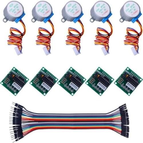 5 sets 28BYJ-48 ULN2003 5V Stepper Motor + ULN2003 Driver Board for Arduino