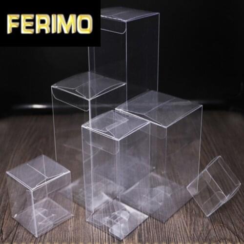 70pcs Clear PVC Box Present/Toys Packaging Boxes Wedding Christmas Gift Box Small Transparent Plastic Boxes Retail Candy Case