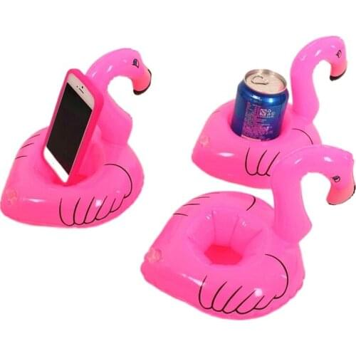 2016 Free Shipping PVC Inflatable Flamingo Palm COCONUT TREE Swimming Pool Float Drink Holder Bathing Beach Party Kids Bath Toy