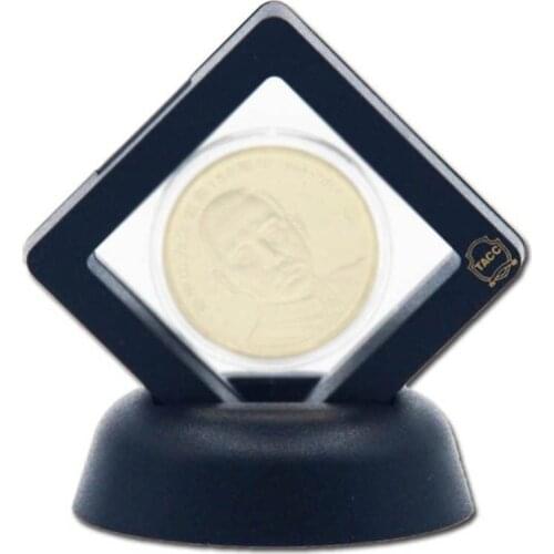 Black Metal Commemorative Coin Display Frame Box Plastic Case Floating Coin Display Box Good Sealing Sturdy Box Durable PC
