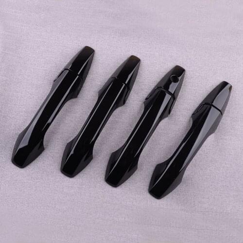 CITALL 8Pcs/Set Car Exterior Door Handle Cover Trim Fit For Acura MDX RDX SUV TSX Honda CRV 2007 2008 ABS Gloss Black Styling