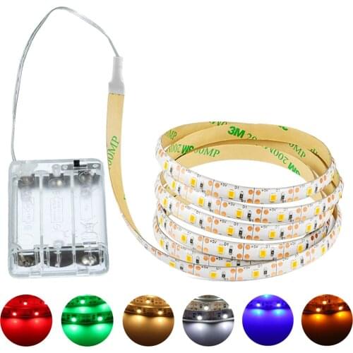 DC 5V LED Strip Light SMD 3528 2835 60Led Flexible LED Ribbon Tape TV Backlight Adhesive Tape Waterproof Rope Light Cabinet Lamp