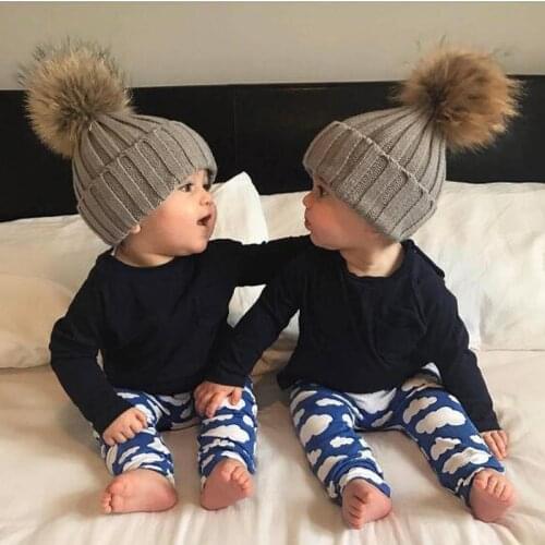 Newborn Baby Hat Toddler Girls Boy Plush Cap Winter Warm Infant Knitted Hat Cute Cap Beanie for 0-4Y Kids Hat 2021 Accessories
