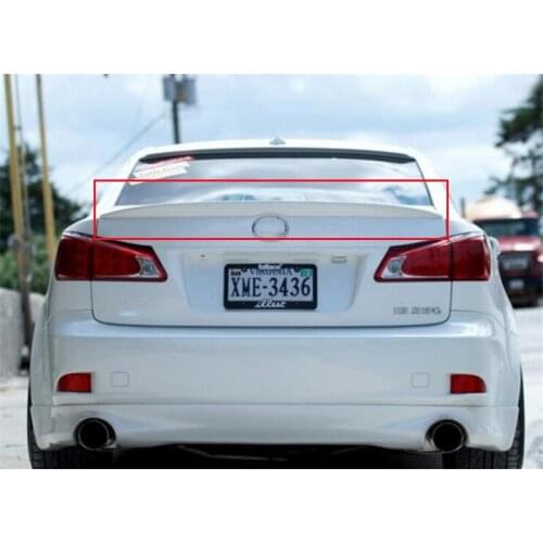 FOR Lexus IS Series CAR Spoiler Wing 2006-2012 ABS Material Trunk Color Spoiler OLD IS250 IS300 IS350 Tail Fin Refit Accessories