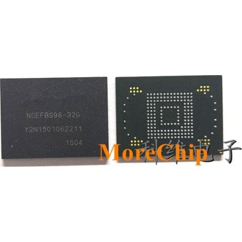 NCEFBS98-32G eMMC BGA169 NAND Flash IC 32GB Memory Store Chip Soldered Ball 2pcs/lot