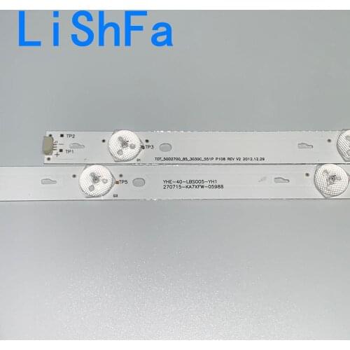 40PCS/set LED backlight strip for TCL 50FS3800 LED50D2720 LVF500AUOY Thomson 50FA3213 TOT_50D2700 50HR330M05A0 V2 4C-LB500T-YH2