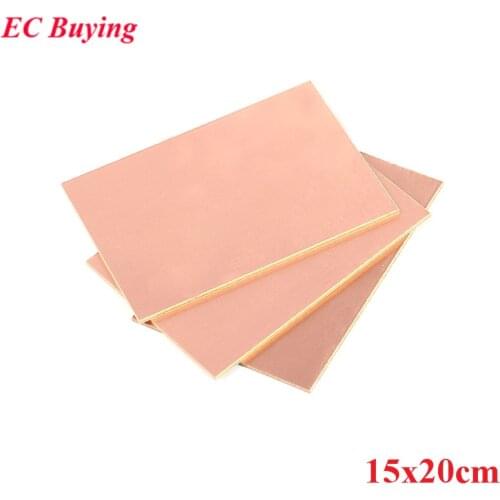 PF PCB Single Side Copper Clad Plate 15*20cm Laminate Circuit Board DIY Kit 15x20cm Universal Board Thickness 1.4mm