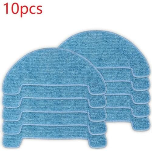 10pcs Mop Cloths for Coredy R500 Replacement Wet-Dry Vacuum for Coredy R500+ Robot Vacuum Cleaner Parts