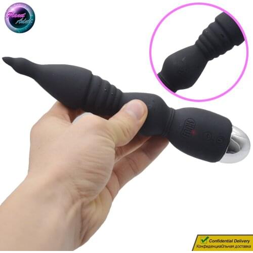 Silicone Pussy Masturbator Vibrator Dildo Point Shape Threads Vagina Clitoris Massager Adult Sex Toys for Women Lesbian Gay Anal