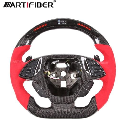 Race Display LED Carbon Fiber Steering Wheel for Chevrolet C7