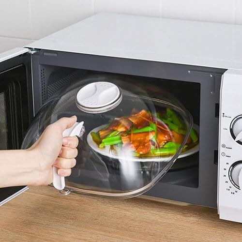 Professional Microwave Food Anti-Sputtering Cover With Handle Heat Resistant Lid for Microwave Food Dropshipping