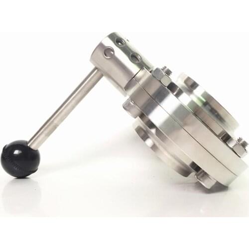 Fit 32mm 1-1/4" Pipe OD Butt Welding Sanitary Butterfly Flow Control Valve SUS 304 Stainless Beer Brewing Home