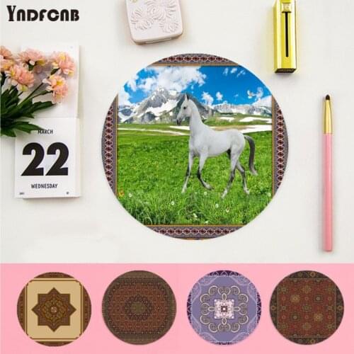 YNDFCNB Non Slip PC Persian Mini Woven Rug Unique Desktop Pad Game Lockedge Mousepad gaming Mousepad Rug For PC Laptop Notebook