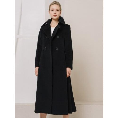 Womens Clothing 2021 Winter New Fashion Atmosphere Long Slim Tweed Coat