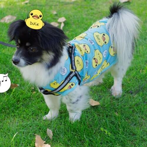 Cartoon Dog Vest Duck Pet Dog Clothes Summer Puppy Dogs Costume Spring Pet Vest Shirt Clothing for Dogs Shirt Ropa Para Perro