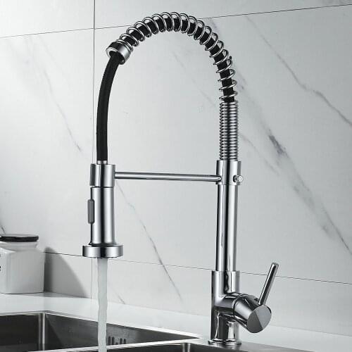 1 PCS Black Kitchen Faucet Deck Mounted Mixer Tap 360 Degree Rotation Stream Sprayer Nozzle Kitchen Sink Hot Cold Taps