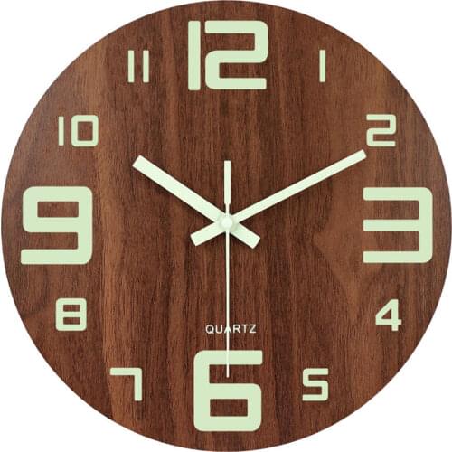 Quartz Wall Clock Rose Gold Silent Hanging Clock 10 Inch Digital Horloges for Office Living Room Nordic Wall Watch Decor