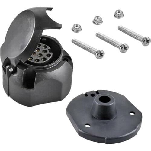 13 Pin Trailer Truck Caravan Towbar Socket Plug Adapter Converter