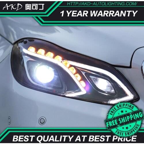 AKD Car Styling Head Lamp for W212 Headlights 2013-2016 W211 E200 E300 E260 LED Headlight LED DRL Hid Bi Xenon Auto Accessories