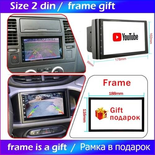 Android 9.0 2 Din Car radio Multimedia Video Player Universal auto Stereo GPS MAP For Volkswagen Nissan Hyundai Kia toyota CR-V