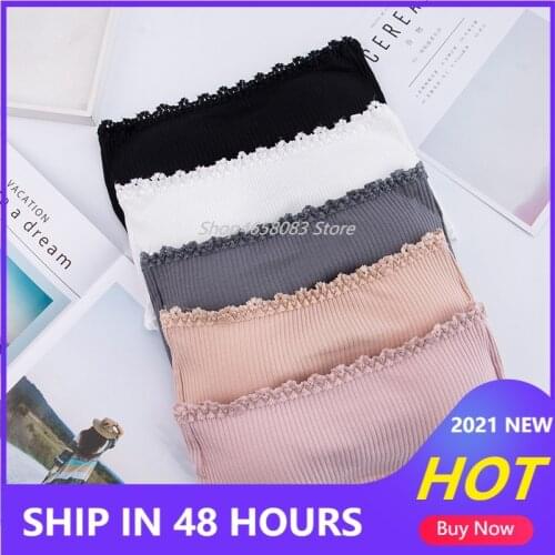Seamless One-piece Tube Tops Women Strapless Padded Bra Bandeau Tube Top Women Intimates Bra