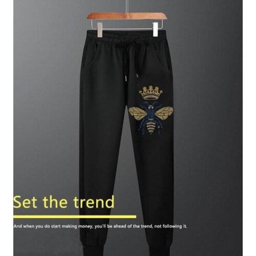 Sweatpants Men Pants Fashions Joggers Pants Male Casual Rhinestones Sweatpants Fitness Track Pants Men Sweat Trouser