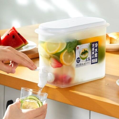 Household Refrigerator Cold Kettle With Faucet Large Capacity High Temperature Resistant Ice Bucket Cold Soaking Fruit Teapot