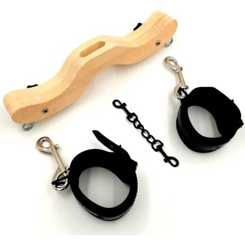 CBT Ball Stretcher BDSM Sex toys Scrotal Fixture BALL SMASHER CRUSHER Wood Humbler Set Penis & Ball Torture