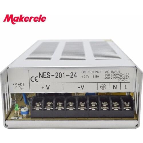 CE approved 200w NES series single output switching power supply 5v 12v 15v 24v 36v 48v high quality reliable
