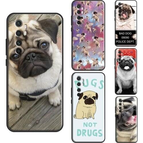 CUTE PUPPY PUG DOG MOPS Case For POCO X3 Pro F1 F2 M3 Pro F3 Cover For Xiaomi Mi 11 Ultra Note 10 Lite Mi 10T Pro