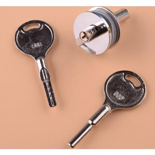 Display Case Sliding Glass Door Lock With 2 Keys For Reptile Vivarium Terrarium Jewelry Showcase Cabinet 5-8mm Toughened Glass