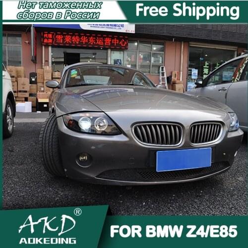 For Car BMW Z4 E85 Headlights DRL Day Running Light LED Bi Xenon Bulb Fog Lights Car Accessory BMW Z4 E85 Head Lamp