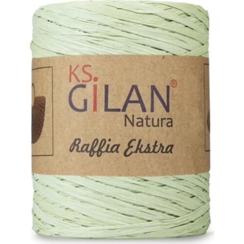 Gilan Raffia Extra Bag Making Rope 250gr-su Green (mint)