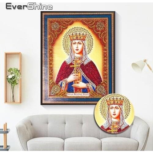 EverShine Diamond Painting Portrait Special Shape Icon Diamond Embroidery Religiou Diamond Mosaic Cross Stitch Bead Picture Kits