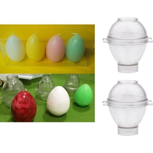 Handmade Candle Mold Egg Shape Candles Soap Mould Tool Candle Making Crafts, Set of 2