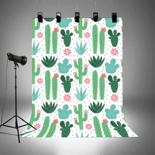 BEIPOTO Cactus theme birthday party banner cake table backdrop for photography baby shower photo booth studio props shoot B-223