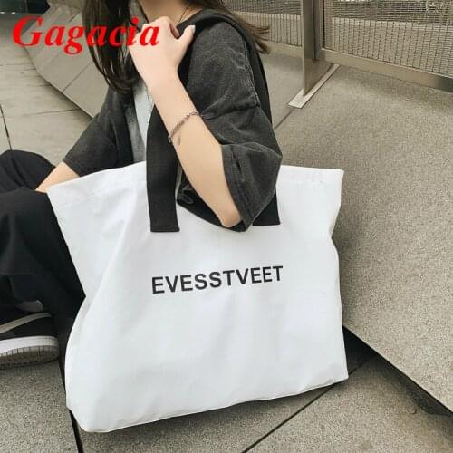 Gagacia Womens Nylon Tote Bag Girl Fashion Large Capacity Shopping Bag Personalized Woman Beach Handbags New Excursion Handbag
