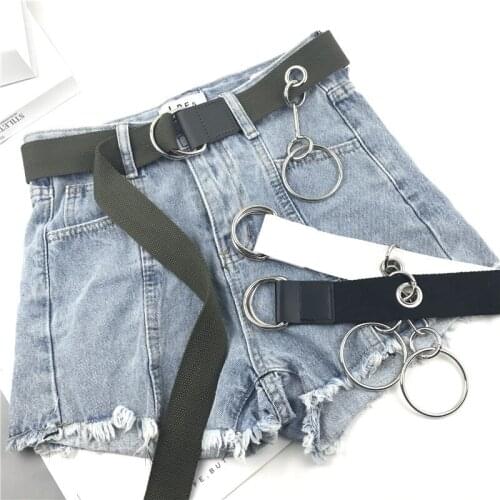 Personality recreational canvas belt With the letter Fashion belt cowboy belts Joker students belt