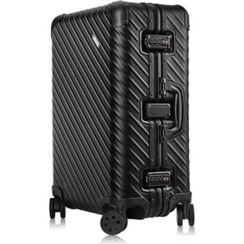 Boarding Rolling Luggage High rank 100% aluminum-magnesium Perfect for Spinner brand Travel Suitcase
