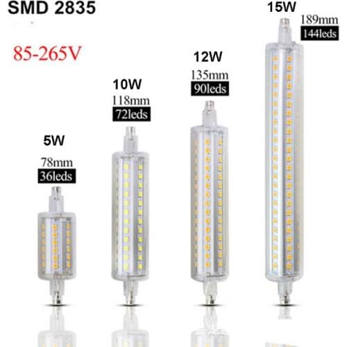 30pcs R7S LED Bulb J78 J118 Dimmable Corn Lamp Spot Light 10w 15w 78mm 118mm 135mm 189mm Replace Halogen 100W 150W AC220V 110V