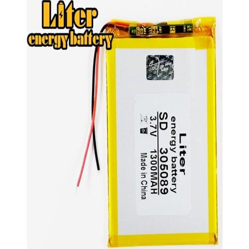 Best battery brand 305089 3.7V 1300MAH polymer lithium battery 305090 MP4 MP5 GPS DVD DVR