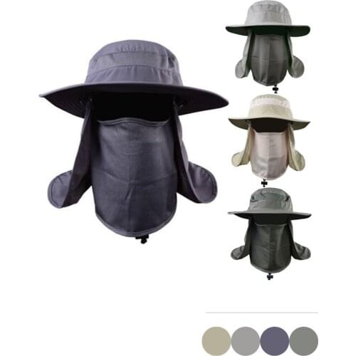 Mens and womens outdoor fishing sun protection neck caps, UV-resistant, quick-drying, foldable and easy to carry