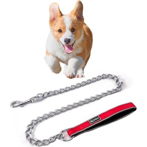 Pet Collar Walking Dog Traction Rope Metal Pet Necklace For Small Medium Dog Stainless Steel Adjustable Dog Chain Collar