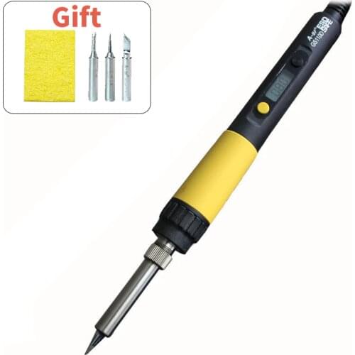 110W 836D 60W LCD Display Soldering Iron A-BF GS110D Temperature Adjustable Soldering Iron station with 3 tips cleaning sponge