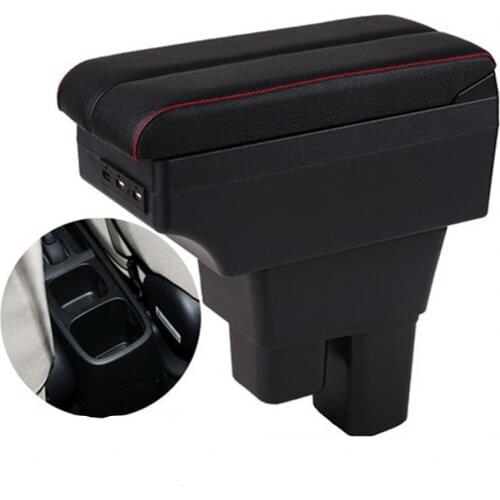 For Honda Fit Jazz armrest box 2008-2014 entral Store content box with USB interface